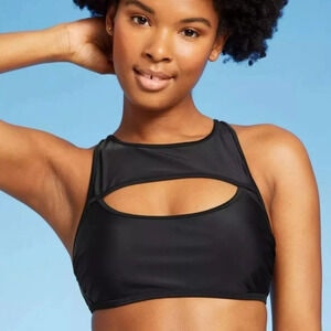 NWT Wild Fable Women's Cut Out High Neck Bikini Top M 8-10